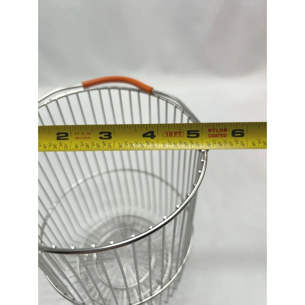 Kuhn Rikon Swiss Design Orange Asparagus Vegetable Steamer Pot & Wire Basket Set